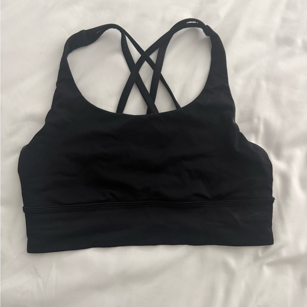 Lululemon Athletica Black Crossback Sports Bra